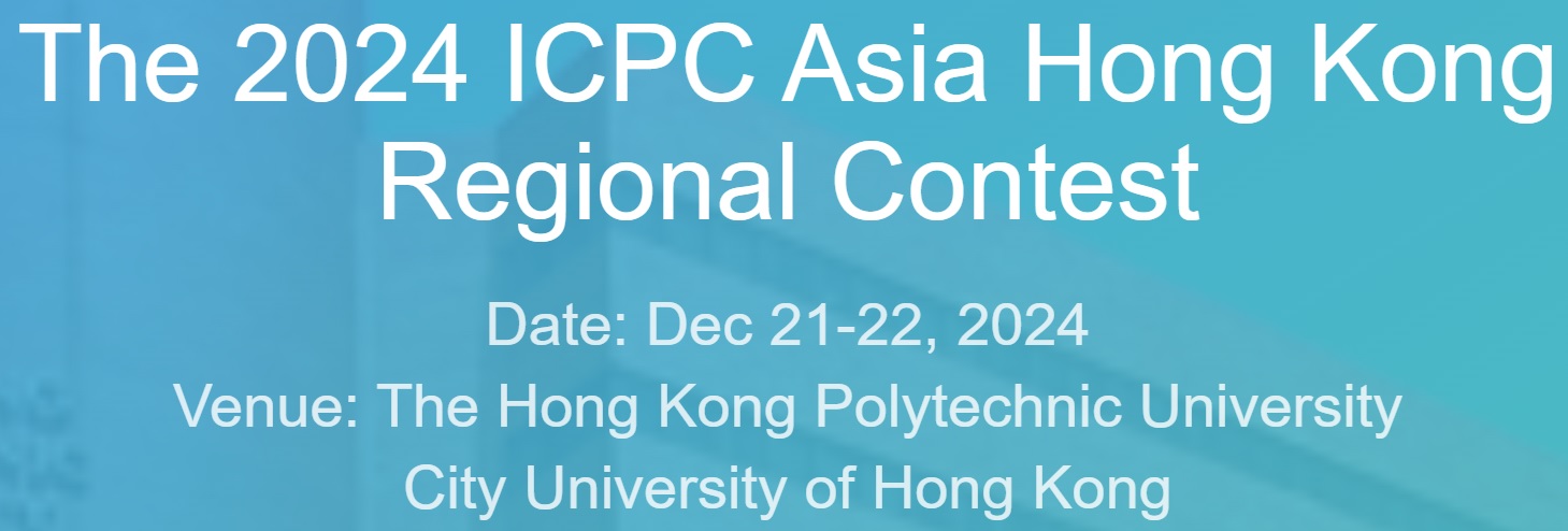 ICPC 2024 Hong Kong Regional Contest